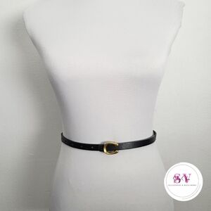 Black Belt with Gold C Buckle
